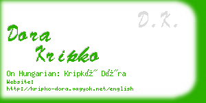 dora kripko business card